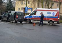 Kolizja w pobliżu szkoły muzycznej