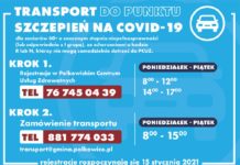 Darmowy transport do punktu szczepień