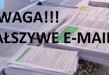 UWAGA NA FAŁSZYWE E-MAILE DOTYCZĄCE ROZLICZENIA PODATKU