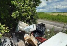 Hałdy śmieci w lasach i przy drogach