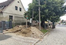 Nowy chodnik w Kromolinie