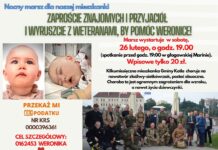 Nocny marsz. Zaproście znajomych i przyjaciół i wyruszcie z Weteranami, by pomóc Weronice
