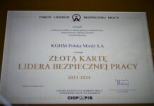 Złoty KGHM – Lider Bezpiecznej Pracy