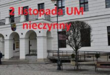 2 listopada Urząd Miejski w Głogowie nieczynny
