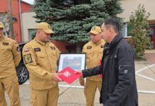 Podziękowania dla strażaków