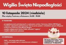 Wigilia Święta Niepodległości na placu przed Teatrem