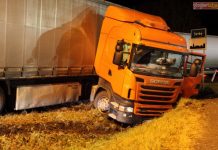 Ślisko na drogach powiatu