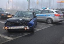 Kolizja pod galerią